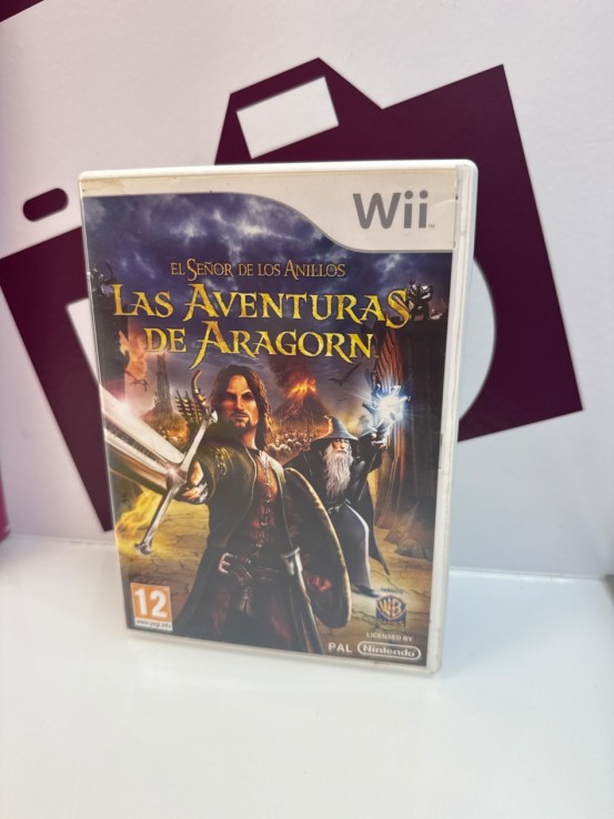 9-9-76905-1-Videojuego Wii El señor de los anillo las aventuras de aragon 