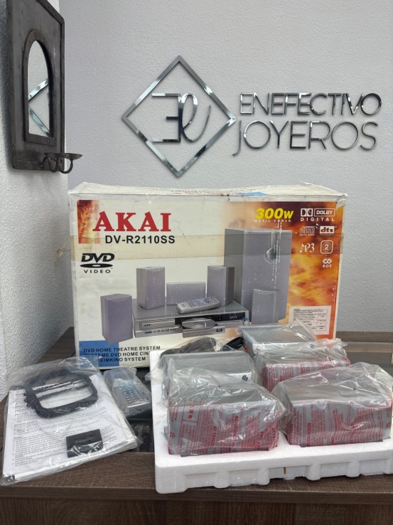1-1-271235-3-Conjunto Home Cinema Akai DV-R2110SS 