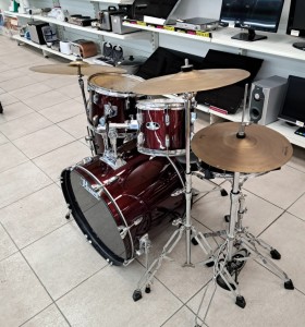 6-6-168451-1-Bateria Pearl Roadshow 22 Red Wine Banqueta