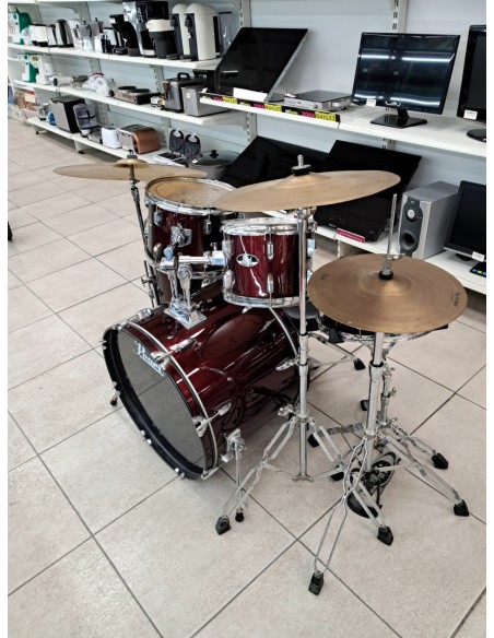 6-6-168451-1-Bateria Pearl Roadshow 22 Red Wine Banqueta