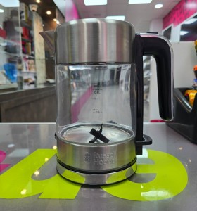 7-7-86424-1-Hervidor Agua Vidrio Compacto RUSSELL De 0,8 L, Diseño Premium 