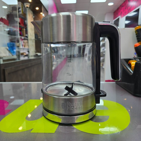 7-7-86424-1-Hervidor Agua Vidrio Compacto RUSSELL De 0,8 L, Diseño Premium 