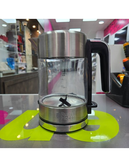 7-7-86424-1-Hervidor Agua Vidrio Compacto RUSSELL De 0,8 L, Diseño Premium 