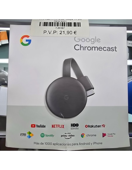 7-7-86387-1-TV y vídeo Chromecast Google TV 2nd Generación 