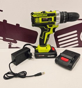 8-8-74356-1-Taladro A Bateria atornillador percutor Laishid 28V 2 baterías