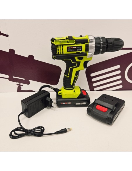 8-8-74356-1-Taladro A Bateria atornillador percutor Laishid 28V 2 baterías