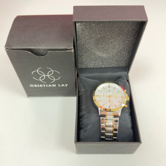 7-7-85241-1-Reloj pulsera caballero cristian lay 0-21434 reloj (Sin uso)