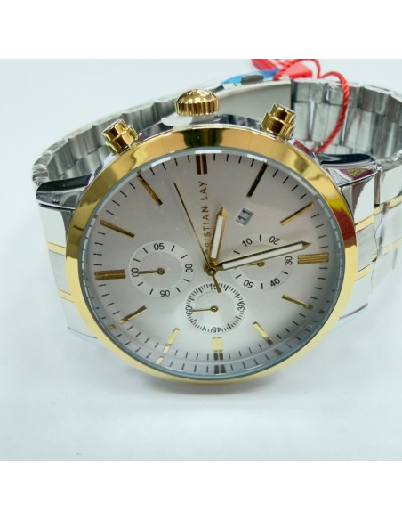 7-7-85241-2-Reloj pulsera caballero cristian lay 0-21434 reloj (Sin uso)