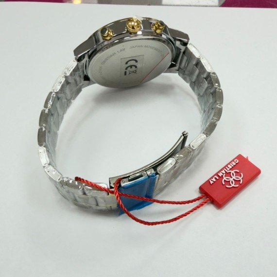 7-7-85241-4-Reloj pulsera caballero cristian lay 0-21434 reloj (Sin uso)