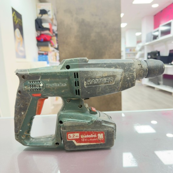 7-7-85144-5-Taladro A Bateria Metabo Hammer 5.2ah 18v KHA 18LTX