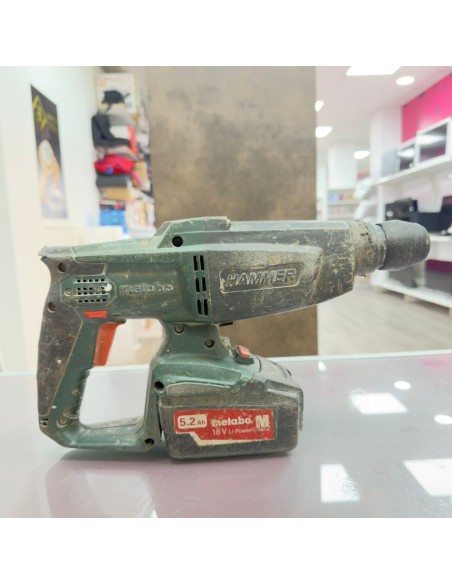 7-7-85144-5-Taladro A Bateria Metabo Hammer 5.2ah 18v KHA 18LTX