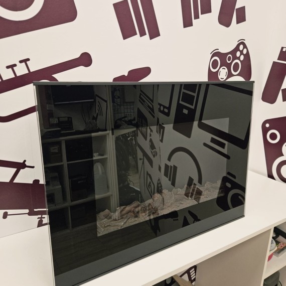 8-8-77427-3-Chimenea Electrica de pared sin marca mando