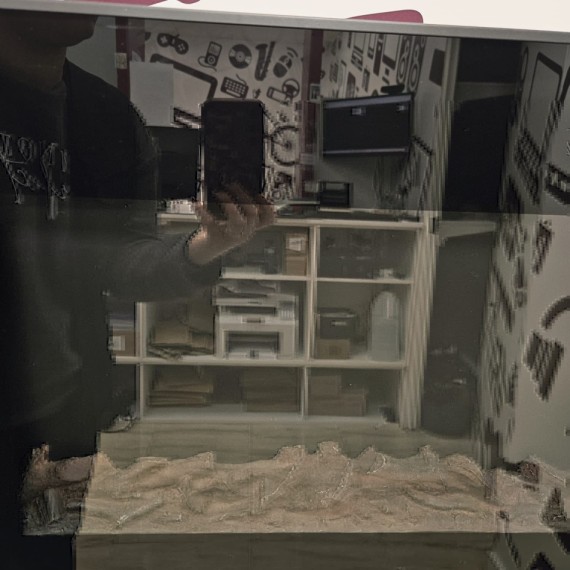 8-8-77427-4-Chimenea Electrica de pared sin marca mando