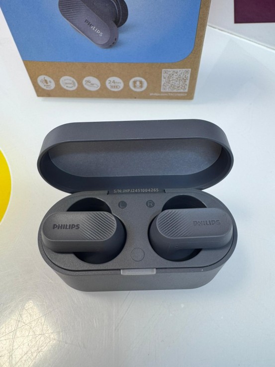 9-9-77063-2-Auriculares inalambrico philips tat3509gy (sin uso)