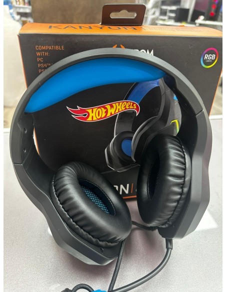 7-7-86554-2-Auriculares KROM Kanyon 7.1 Hotwheels