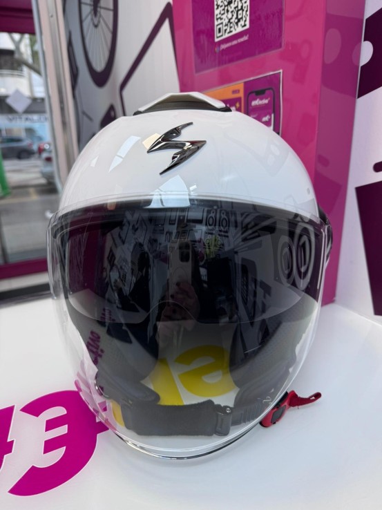 9-9-77082-1-Casco integral jet talla M color blanco