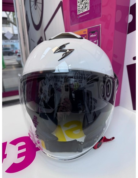 9-9-77082-1-Casco integral jet talla M color blanco