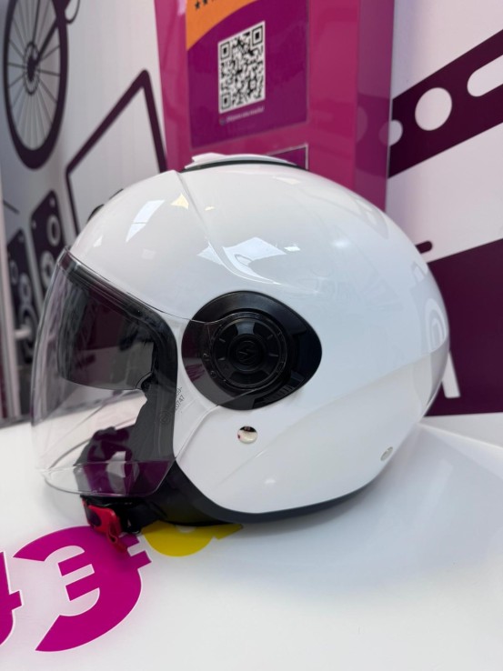 9-9-77082-3-Casco integral jet talla M color blanco