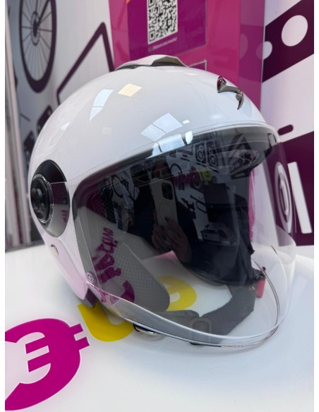9-9-77082-5-Casco integral jet talla M color blanco