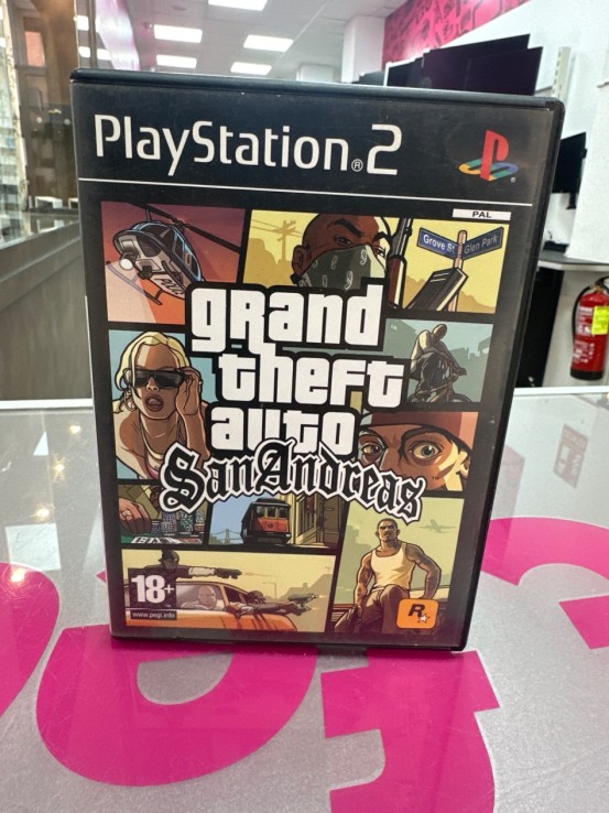 7-7-86567-1-Videojuego PS2 Grand theft auto San andreas