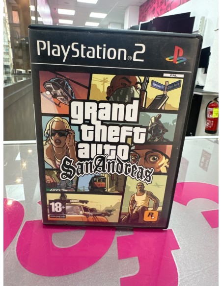 7-7-86567-1-Videojuego PS2 Grand theft auto San andreas