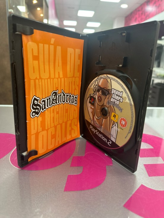 7-7-86567-2-Videojuego PS2 Grand theft auto San andreas