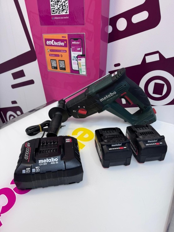 9-9-75064-3-Martillo A Bateria Combinado Metabo Kh 188 Ltx 24 