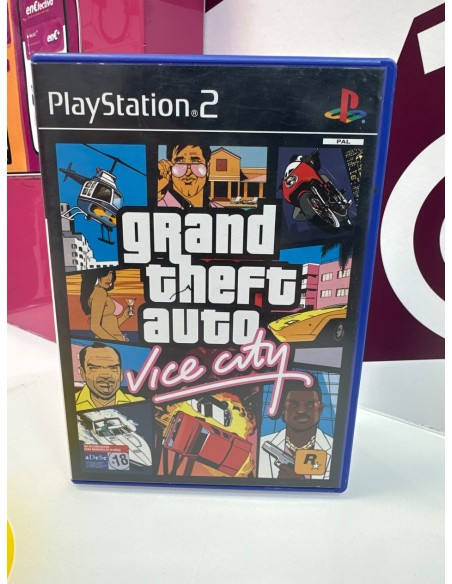 9-9-77105-3-Videojuego PS2 Gta Vice City 