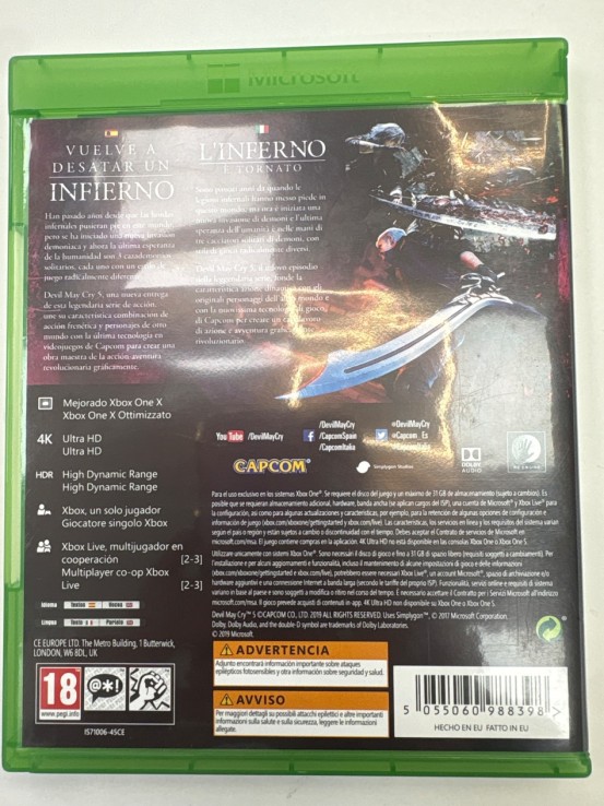 1-1-271609-2-Videojuego Xbox One Devil May Cry 5