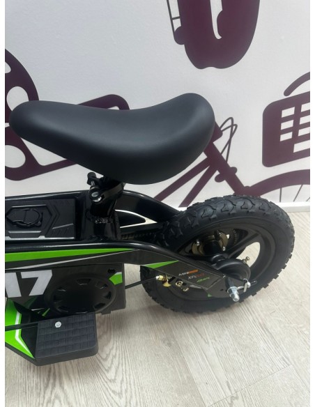 9-9-77202-2-Bicicleta Electrica niño imr 17 verde 12 (sin uso) 