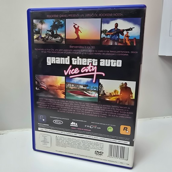 7-7-86632-3-Videojuego PS2 GTA Vice City PS2 (SP) 