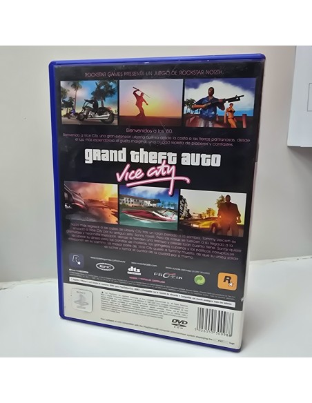 7-7-86632-3-Videojuego PS2 GTA Vice City PS2 (SP) 