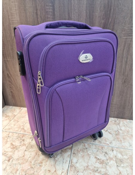 1-1-271677-1-Maleta Viaje WONDERFUL MORADA TIPO TROLLEY