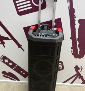 9-9-77206-2-Altavoz Portatil Bluetooth Aiwa Karaoke Trolley Party Speaker Kbtus-608mkII