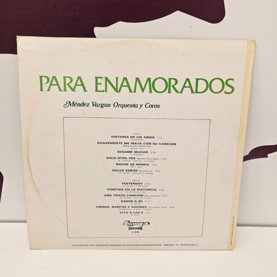 8-8-77585-2-Vinilo Para enamorados (Suavemente me mata con su canción,yesterday,etc)