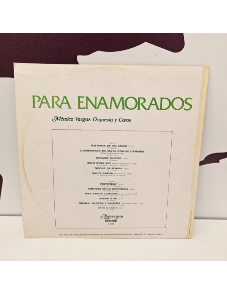 8-8-77585-2-Vinilo Para enamorados (Suavemente me mata con su canción,yesterday,etc)
