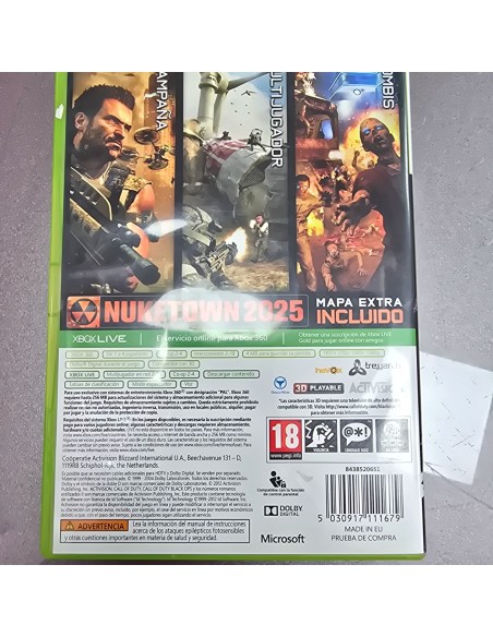 7-7-86726-3-Videojuego Xbox 360 Call Of Duty: Black Ops II