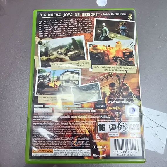 7-7-86725-3-Videojuego Xbox 360 Far Cry 2 (SP) 