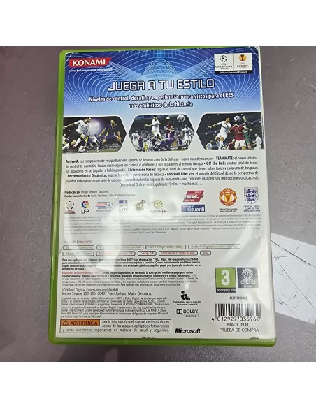 7-7-86723-3-Videojuego Xbox 360 PES 2012 