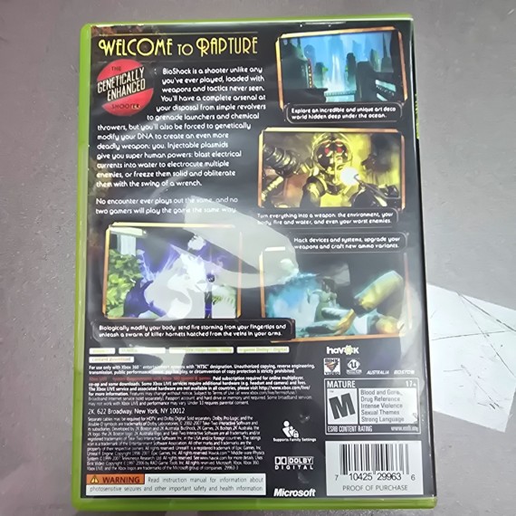 7-7-86722-3-Videojuego Xbox 360 Bioshock 