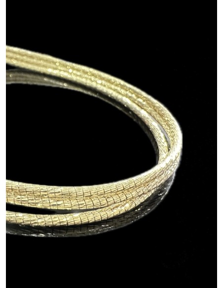 1-1-246521-1-Pulsera tipo cordón triple de plata de ley 925 baño oro 18K