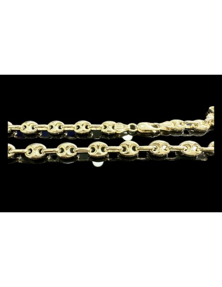1-1-246550-1-Cadena eslabones tipo pailabote de plata de ley 925 baño oro 18K, 60 cm 