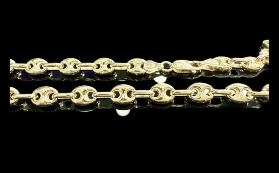 1-1-246549-1-Cadena eslabones tipo pailabote de plata de ley 925 baño oro 18K, 60 cm 