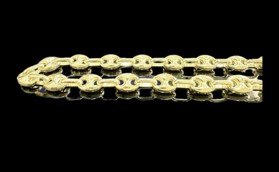 1-1-246549-2-Cadena eslabones tipo pailabote de plata de ley 925 baño oro 18K, 60 cm 