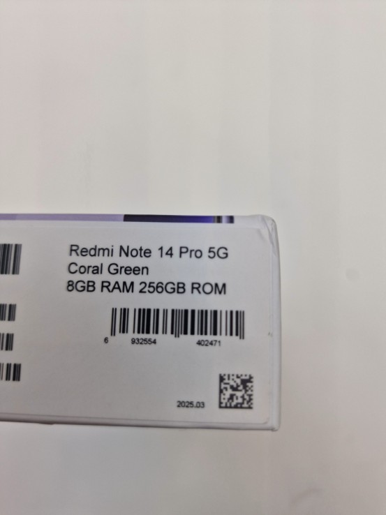 1-1-271952-3-Smartphone Xiaomi Redmi Note 14 Pro 5G 8 256Gb Coral Green