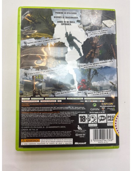 1-1-264912-4-Videojuego Xbox 360 Bionic Commando 