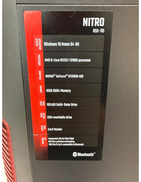 8-8-77760-2-Ordenador sobremesa PC Acer Nitro N50-110 AMD Ryzen 7 3700X 8-Core (16CPUs) 16Gb Ram Nvidia GeForc