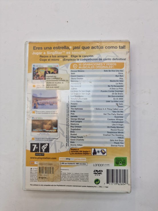 1-1-272007-2-Videojuego PS2 Singstar