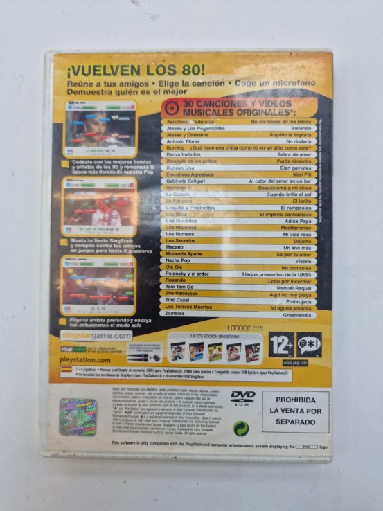 1-1-272006-2-Videojuego PS2 SingStar La edad de oro del pop