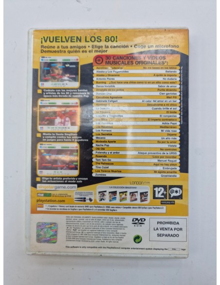 1-1-272006-2-Videojuego PS2 SingStar La edad de oro del pop